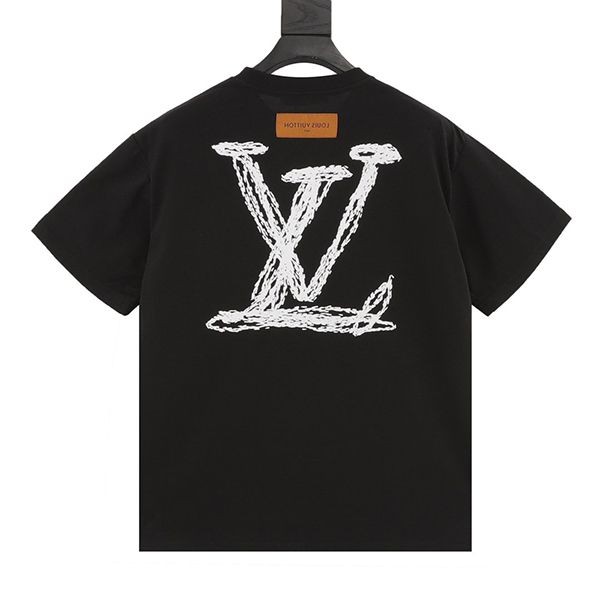 激安価格！ルイヴィトン ロゴスケッチ風フォント Tシャツ コピー vuz41815